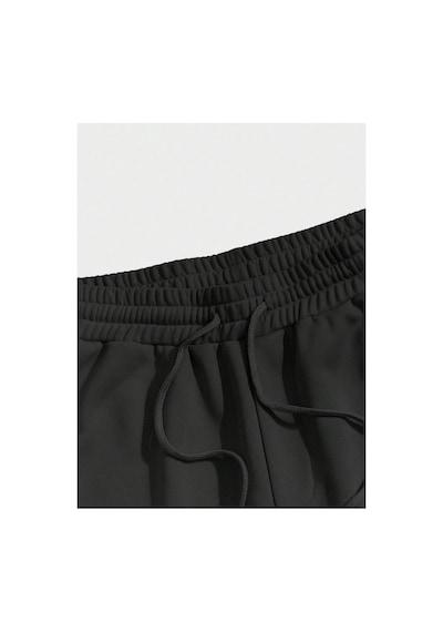 Tarzsokak Bay Brooklyn Just Take Act Baskılı Sportif Unisex Bermuda Siyah