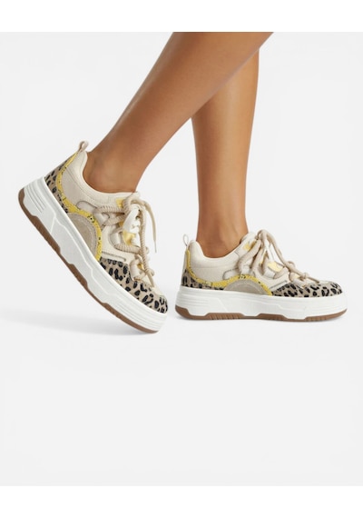 Steve Madden Brouhaha Leop Multı Kadın Leop Multi Sneakers Brouhaha Krem