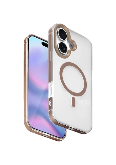 Apple Uyumlu iPhone 17 Hbc-394 Himalayas Magsafe Kapak - Çöl Titanyum