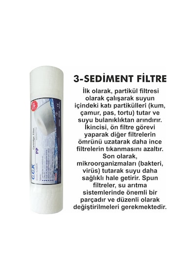 Tüm Açık Kasa Su Arıtma Cihazları İle Uyumlu 4'lü Filtre Seti