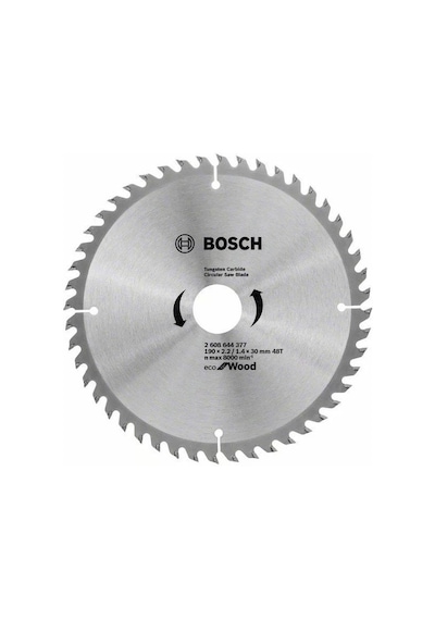 Bosch Eco For Wood 190 Mm 48 Diş Ahşap Daire Testere Bıçağı