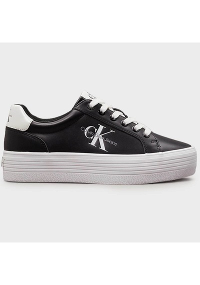 Calvin Klein Leather Women Sneaker Black Hakiki Deri Günlük Spor Ayakkabı Siyah