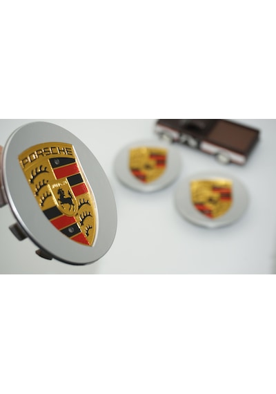 Dk Tuning Porsche Gri Jant Göbeği Kapak Seti 76mm