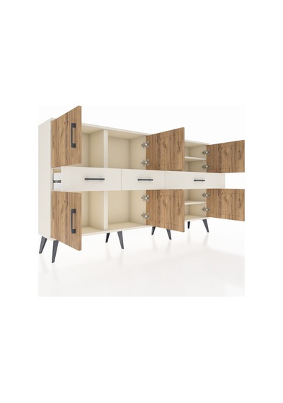 Arges Konsol 5 Raflı 3 Çekmeceli 8 Kapaklı 176x30x99 Aytaşı-çam/aytaşı Atlas Çam/aytası - Aytası Arges Konsol 5 Raflı 3 Çekmeceli 8 Kapaklı 176x30x99 Aytaşı-çam/aytaşı Atlas Çam/aytası - Aytası