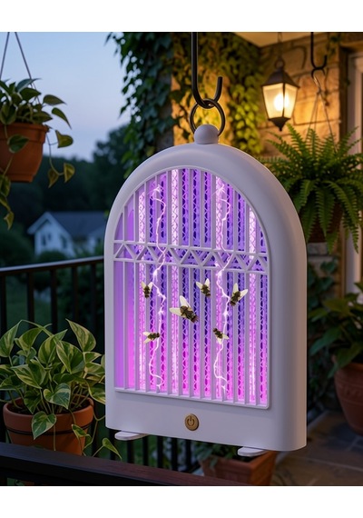 Uv Böcek Öldürücü Lamba 10w Askılı Taşınabilir Model Uczzzw11sinekkovucubeyaz-2