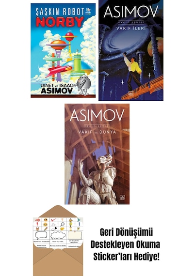Şaşkın Robot Norby + Vakıf İleri Vakıf Serisi 7. Kitap + Vakıf Ve Dünya Vakıf Serisi 5. Kitap