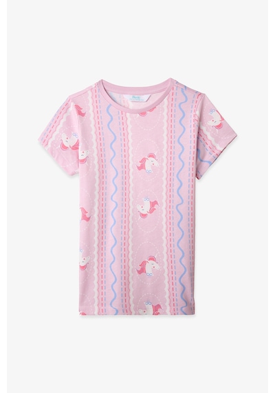 Penti Açık Pembe Kız Çocuk Sleepycorn Pamuklu 2'li Pijama Takımı