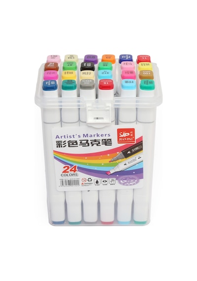 Hobi Market Art Çift Uçlu Marker Kalem Seti 24 Renk