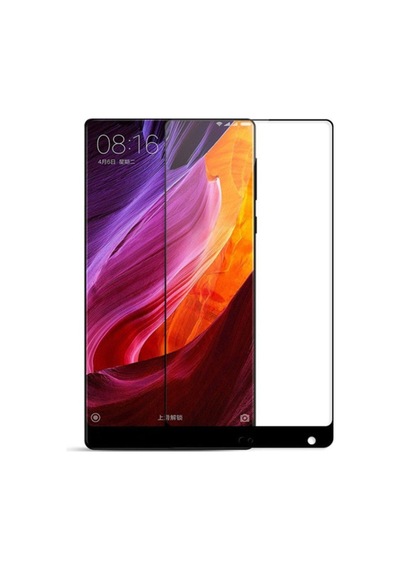 Xiaomi Mi Mix 2 Tam Kaplayan Çerçeveli Tempered Cam - Siyah