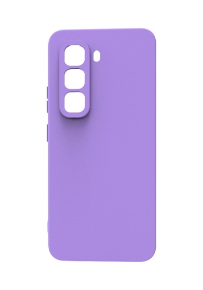 İnfinix Hot 50 Pro Kılıf Kamera Korumalı Silikon Rubber Arka Kapak Lila