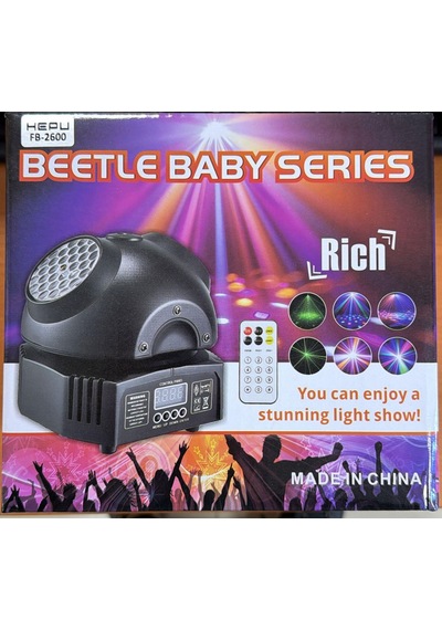 Hepu Fb-2600 Beetle Baby Rich Kumandalı Disko & Parti Işığı Diğer