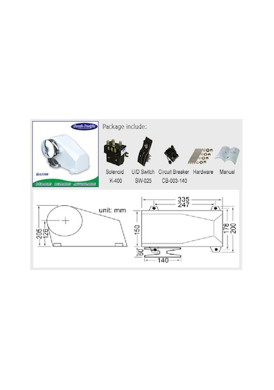 Ha1500 Yatay Irgat 8MM 12v