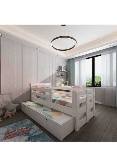 Herseycik Ninnimo Montessori Yavrulu Karyola Beyaz Q4004-1