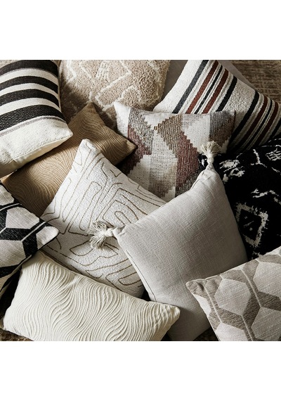 Mudo Home Alba Kırlent Püsküllü Krem 45x45