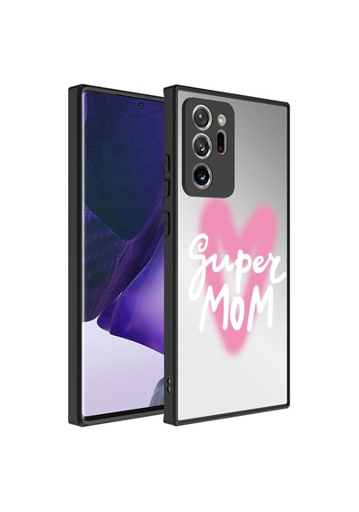 Samsung Galaxy Uyumlu Note 20 Ultra Kılıf Aynalı Desenli Kamera Korumalı Parlak Mirror Kapak