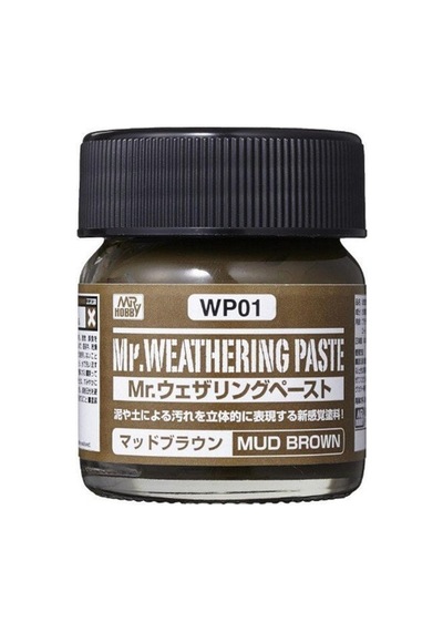 40 Ml. Mr.weathering Paste Mud Brown Eskitme Macunu, Mr.hobby Wp01 Standart