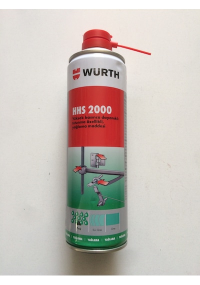 Würth Hhs2000 Basınca Dayanıklı Sprey Sıvı Gres Yağı 500 ML