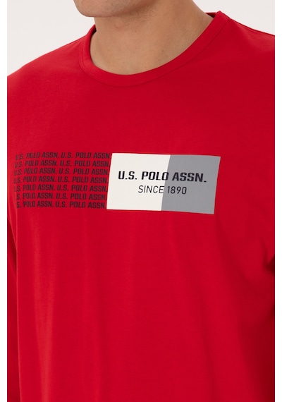 U.s. Polo Assn. Erkek Kırmızı Pijama Takım 50318597-vr030 Kırmızı