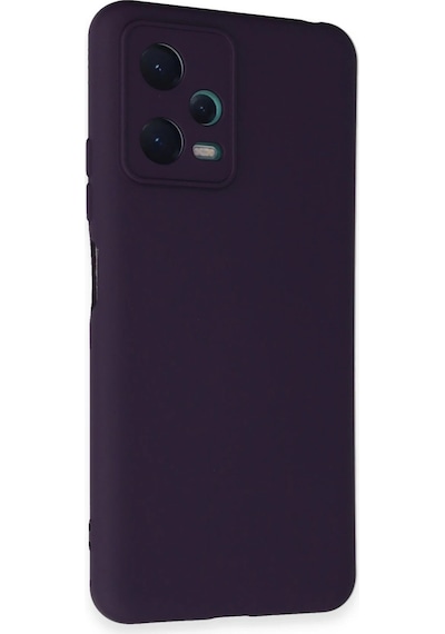 Cosmotex Newface Xiaomi Redmi Note 12 5g Kılıf Nano İçi Kadife Silikon - Mor