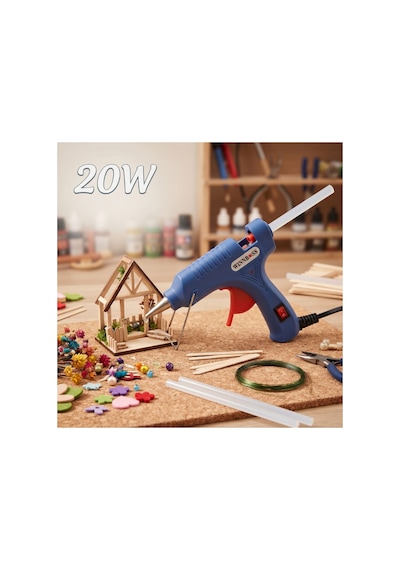 20w Sıcak Silikon Tabancası - Küçük Boy - 7.5 Mm Mum Silikon Uyumlu