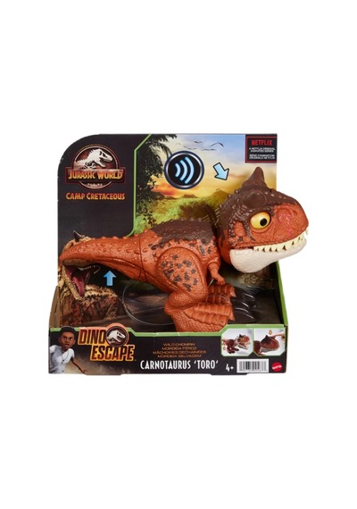 Hby85- Jurassic Dünya Hayvan Figürleri Kampı Kretase Dino Kaçış Carnotaurus Toro Rakamlar Ses Oyuncaklar Boys