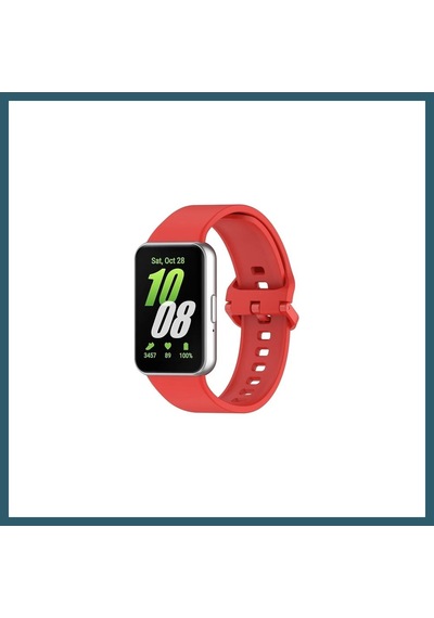 Bezos Samsung Galaxy Fit 3 Klasik Kordon - Kırmızı Ob