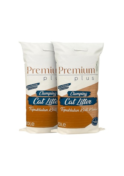 Doğal Bentonit Kedi Kumu Aktif Karbonlu 10 Lt X 2 Paket, Topaklanan, Kokusuz,%99,5 Tozsuz, Yüksek Emicilik Gücüne Sahip Kedi Kumu 2 Li Paket - 20lt