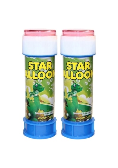 Star Bubbles Mini Baloncuk Köpük Oyuncak 2 Adet Metalik
