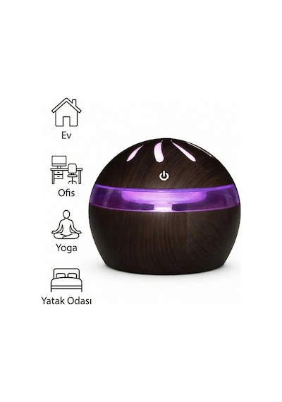 Exenar - Koyu Kahverengi - Ahşap Tasarımlı Aroma Koku Difüzörü Mini Hava Nemlendirici Buhar Makinesi 300ml Led Işık Buhurdanlık Dekoratif k Koyu Kahverengi Exenar - Koyu Kahverengi - Ahşap Tasarımlı Aroma Koku Difüzörü Mini Hava Nemlendirici Buhar Makinesi 300ml Led Işık Buhurdanlık Dekoratif k Koyu Kahverengi