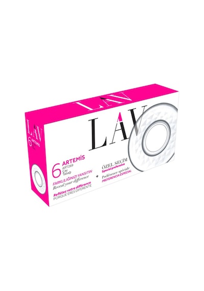 Lav Artemis Cam Çay Tabağı 6 Kişilik