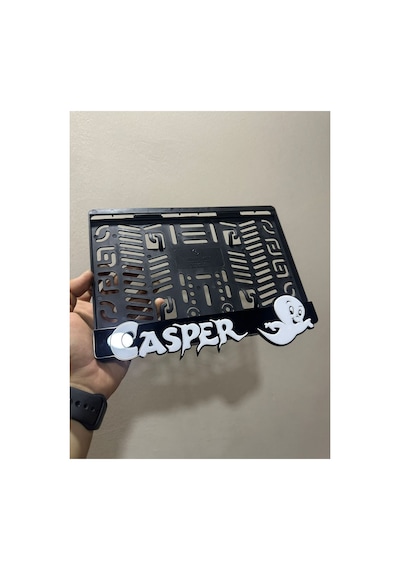 Pleksi Kabartmalı Casper Motor Plakalık