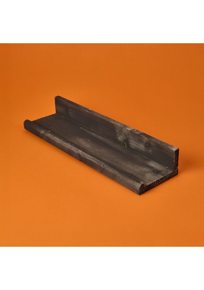 Dekor L Duvar Rafı - Siyah - 49x14x7 Cm