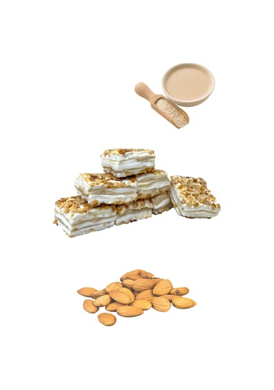 Arı Lokumları Bademli Tahinli Baklava Lokum 500 G