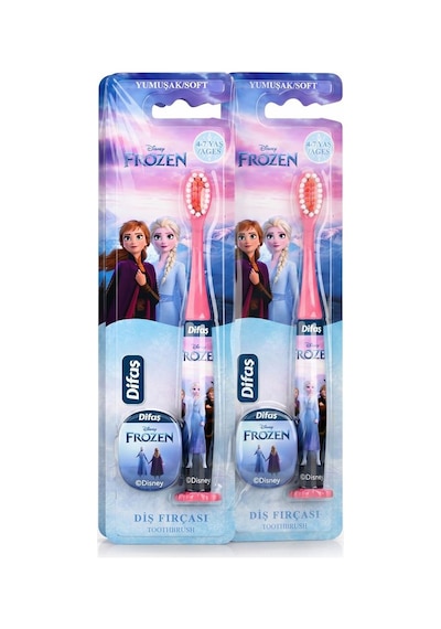 Difaş Frozen Yumuşak Kıllı Diş Fırçası 4-7 Yaş 2 Adet