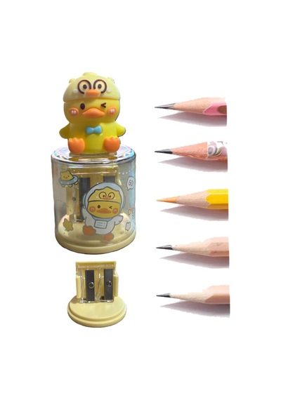 Mini Figürlü Sevimli 2 Li Kalem Traş 2 Adet Hazneli Kalemtıraş Çift Bıçaklı Kalem Açacağı Figürlü No2 Jumbo Ve Standart