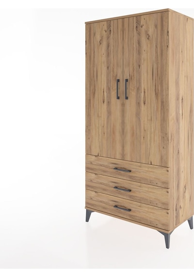 Hyperion Dolap 2 Raflı 3 Çekmeceli 2 Kapaklı 88x44x182 Çam-çam Çam Hyperion Dolap 2 Raflı 3 Çekmeceli 2 Kapaklı 88x44x182 Çam-çam Çam