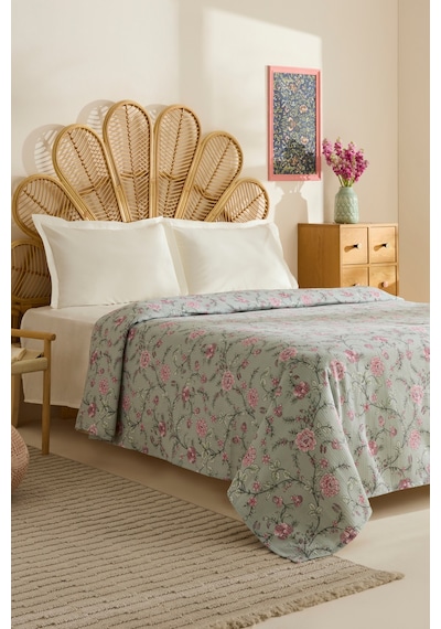 Karaca Home Nymira %100 Pamuk Çift Kişilik Tek Pike Mint Mint