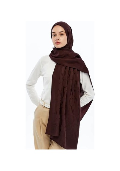 Valentino Orlandi Alia Şal - Vo Motif Desen - Bordo