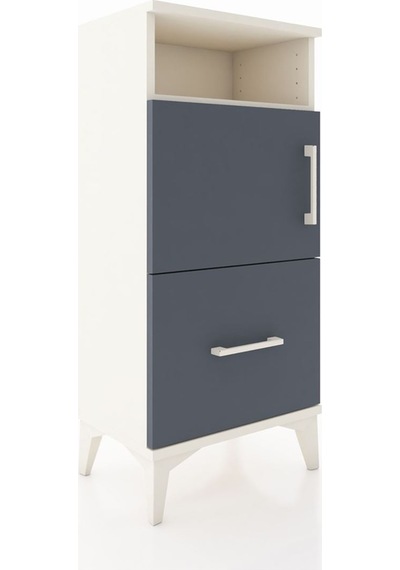 Arges Komodin 2 Raflı Tek Çekmeceli 2 Kapaklı 44x30x96 Aytaşı... Aytaşı