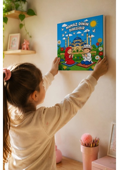 Namaz Dinin Direğidir Şövalesiz Boya Seti 20x20