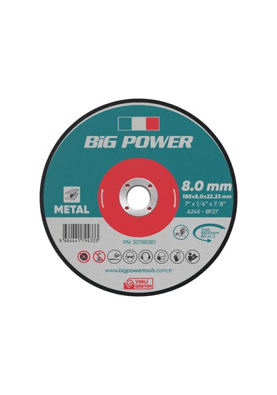 Big Power 180x8 Mm Taşlama Taşı 5 Adet