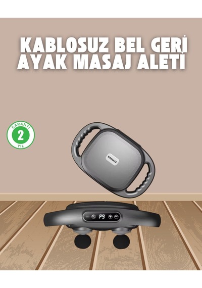 Profesyonel 6 Başlıklı Şarjlı Masaj Tabancası 2000 Mah Güçlü Performans Antrasit