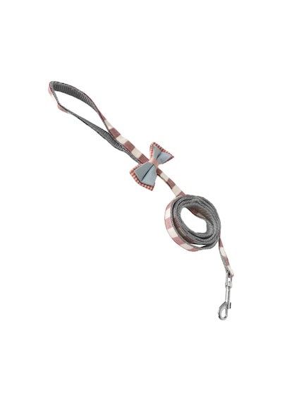 Markapet Köpek Göğüs Tasma Seti Ekose Desenli Papyonlu 1.5 CM 35-48 CM Kırmızı