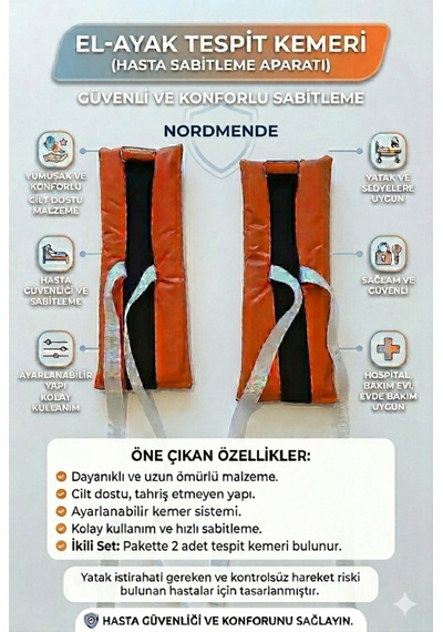 Ersel Ayak Tespit Kemeri Hasta Sabitleme Aparatı Nordmende