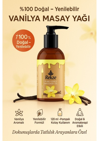 Masaj Yağı 2'li Paket Vanilya Ve Natural Aromasız Kokulu Vücut Masaj Yağları 120 Ml - 296259609