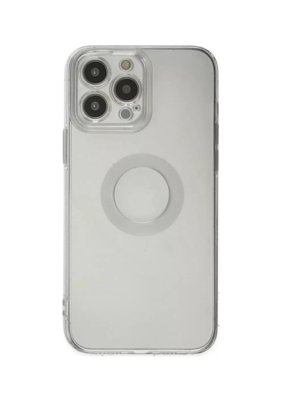Newface Apple İphone 14 Pro Max Kılıf Santa Lens Silikon - Şeffaf