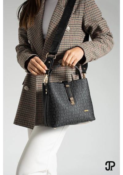 Just Polo Kadın Günlük Kullanıma Uygun Şık El Ve Omuz Çantası Shoulder Bag Siyah