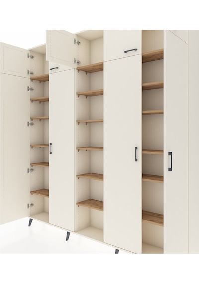 Arges Dolap 18 Raflı 9 Kapaklı 220x30x243 Aytaşı-aytaşı/çam Aytası/atlas Çam Arges Dolap 18 Raflı 9 Kapaklı 220x30x243 Aytaşı-aytaşı/çam Aytası/atlas Çam
