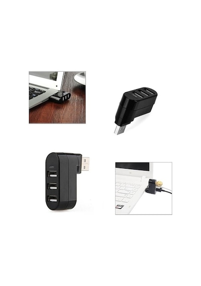 3 Port 180 Dirsek Usb Hub Çoğaltıcı Çoklayıcı Usb 2.0 Çoklama (533631937)
