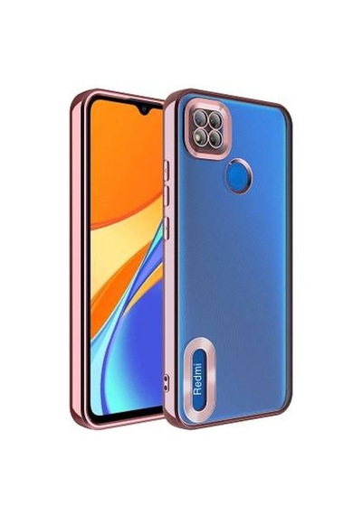 Lexroo Xiaomi Redmi 10a Kamera Korumalı Logo Gösteren Omega Tpu Silikon İnce Kılıf - Rose Gold